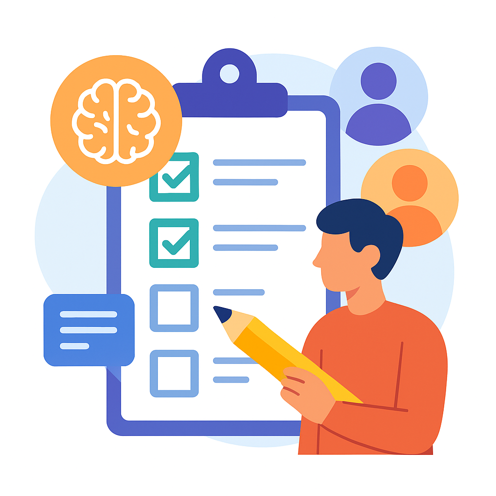 Checklist: Avaliador de resposta de LLM — com equipe reduzida