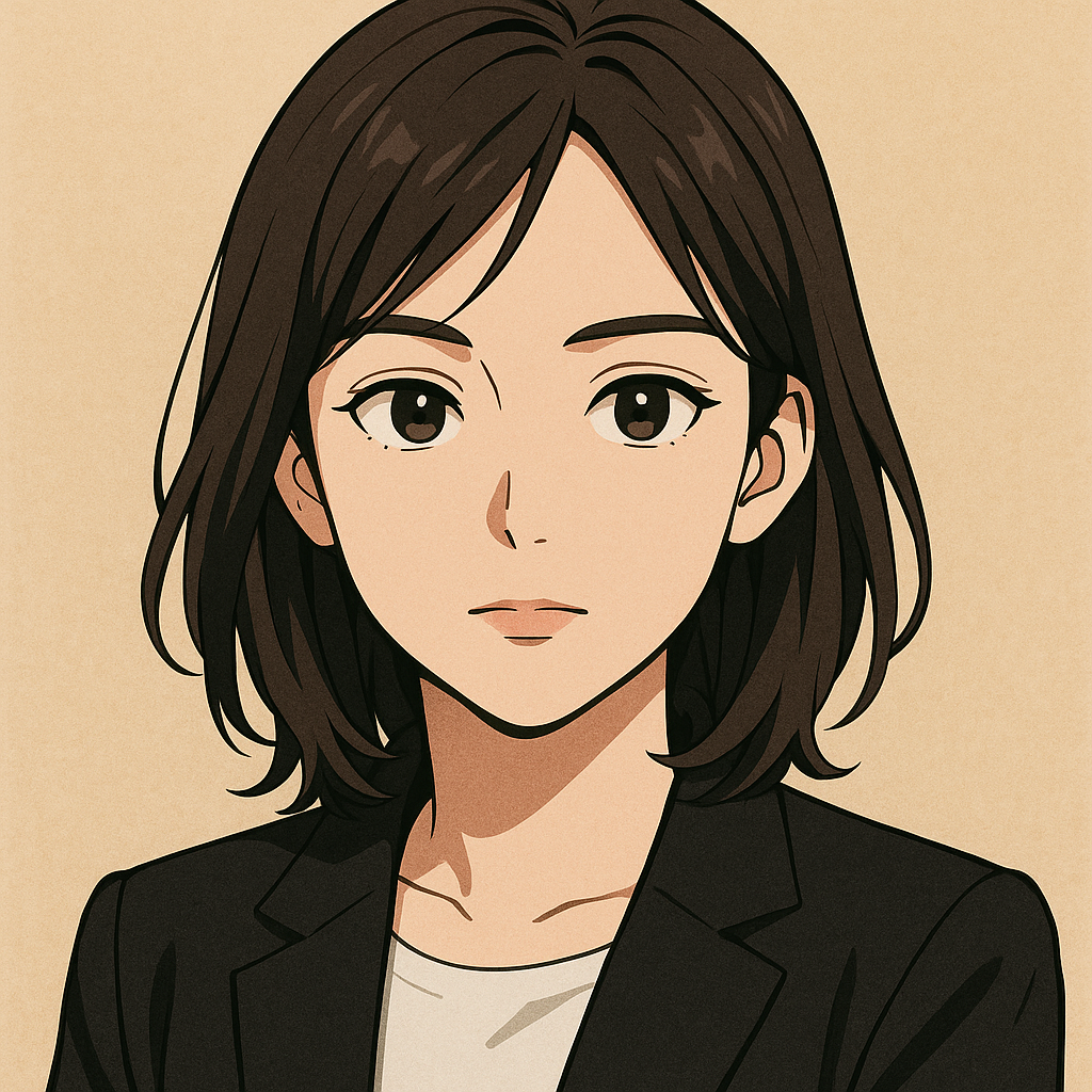 Retrato em estilo anime editorial
