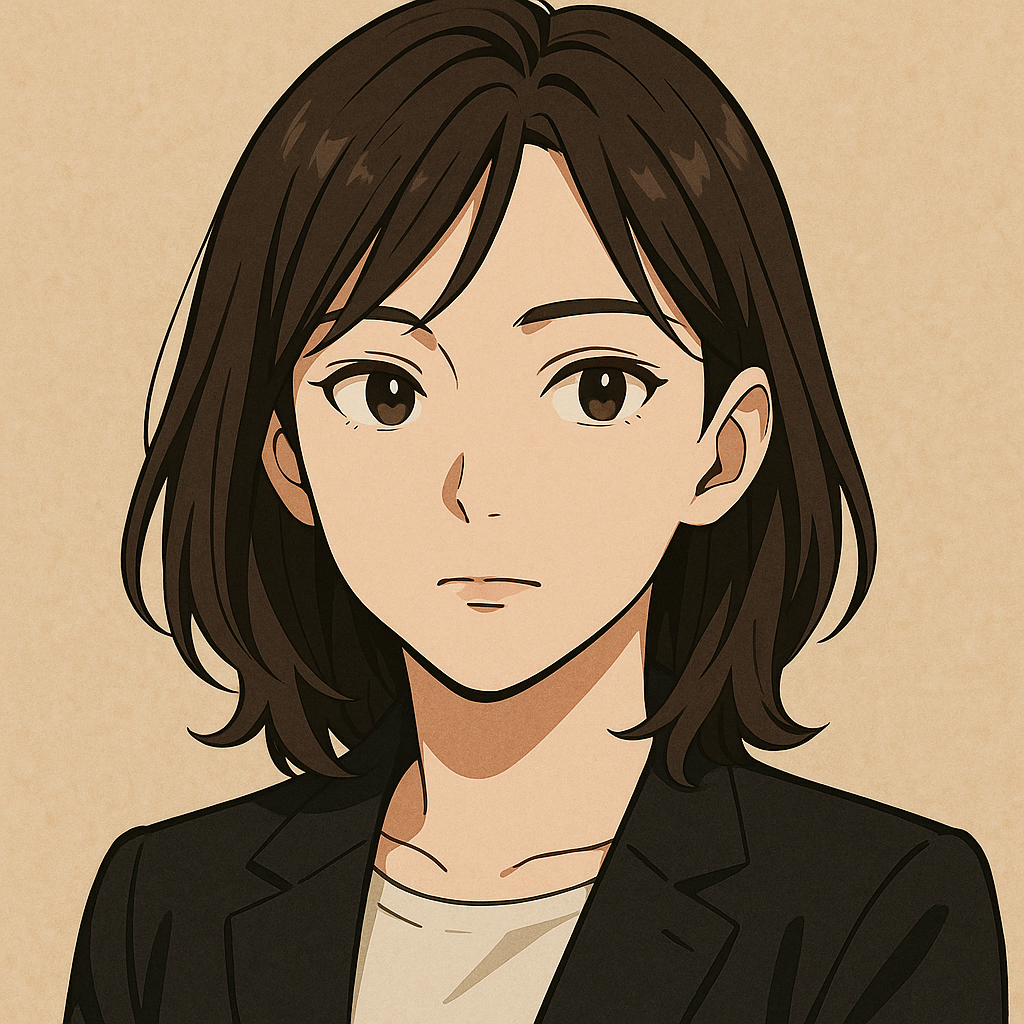Retrato em estilo anime editorial