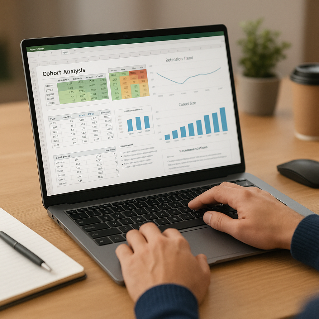 Cohort e Retenção de Clientes no Excel: Análise Completa