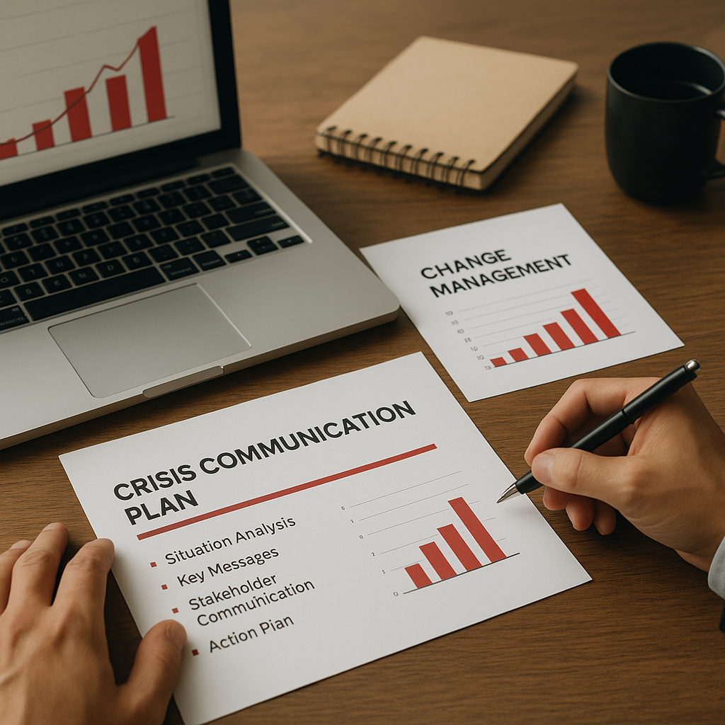 Deck Executivo de Comunicação de Crise ou Mudança