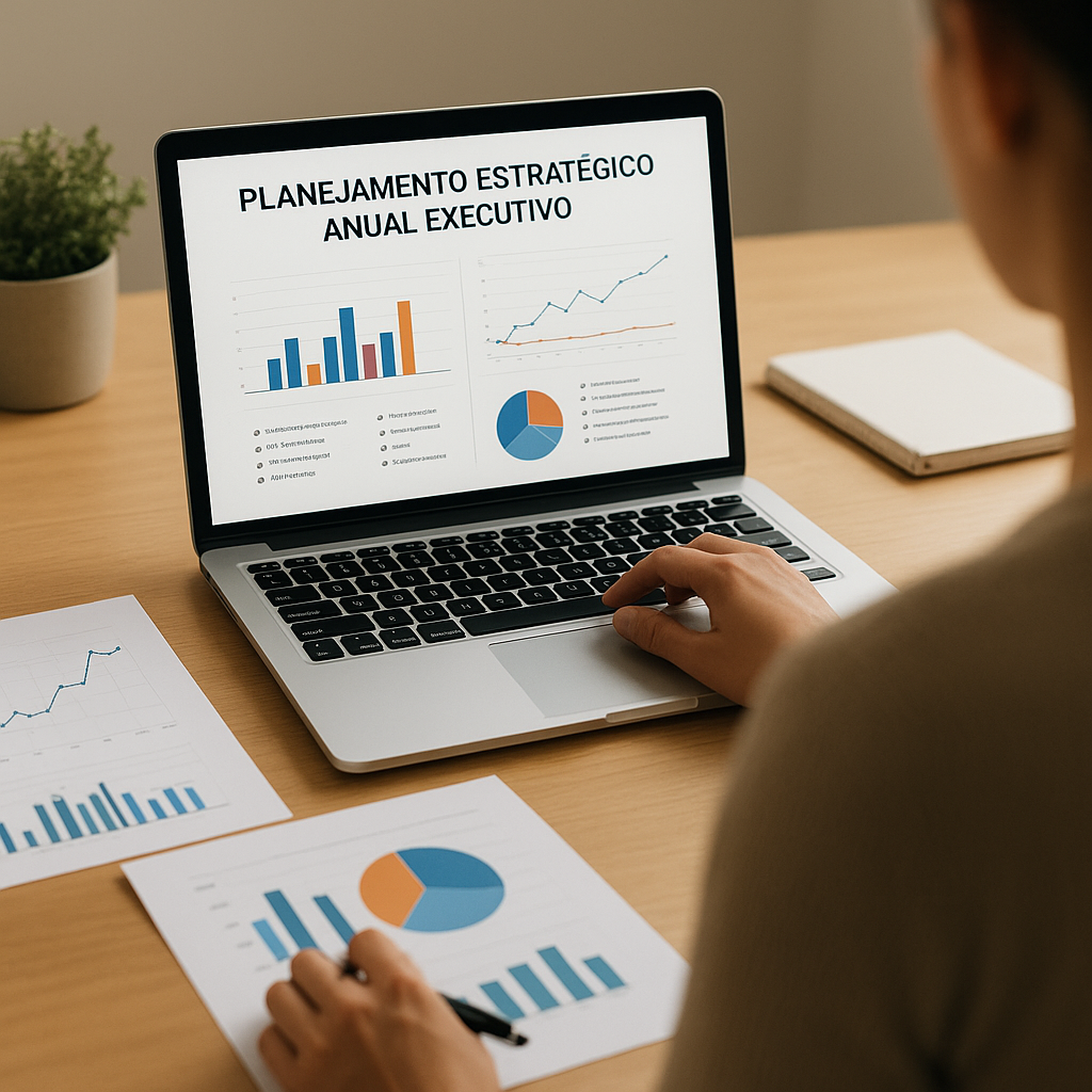 Planejamento Estratégico Anual Executivo em PowerPoint